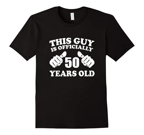 Mens This Guy Is Officially 50 Years Old 50th Birthday T Shirt T Shirt Managatee