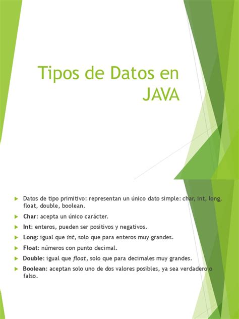 Java Tipos De Datos Intro Pdf Tipo De Datos Java Lenguaje De Programación