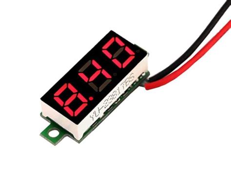 LED Mini Digital Voltmeter DC 2 5V 30V 0 28 Inch Red Skroutz Gr