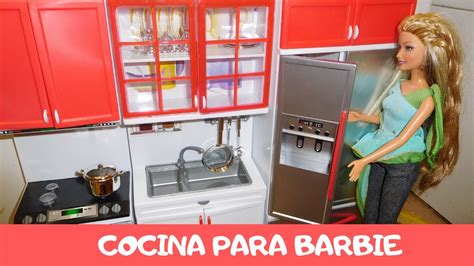 Unboxing Barbie Modern Kitchen Set Cocina Para Barbie Review