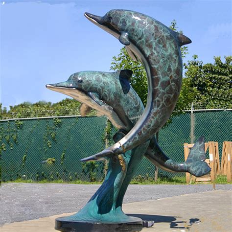 Bronze Dolphin Sculpture - onlyartsculpture.com