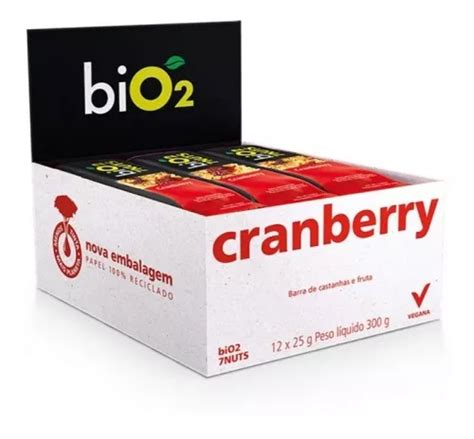 Barra Castanhas Nuts Cranberry Vegana G Un Bio Mercadolivre