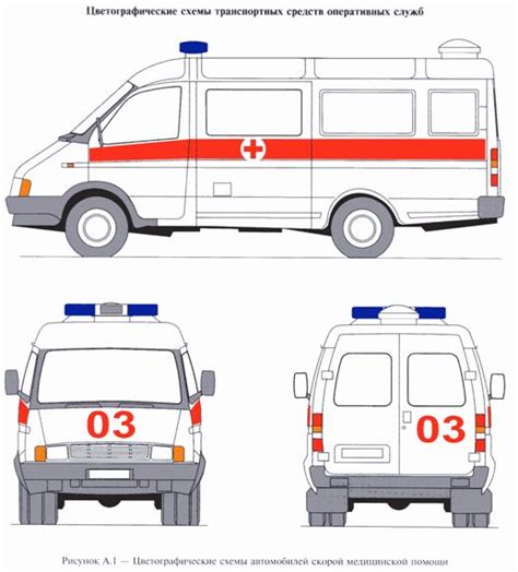 AMBULANCES.RU : : Окраска и специальные сигналы автомобилей скорой помощи