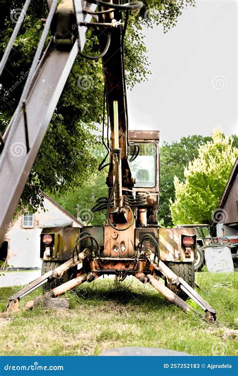 Old Vintage Crane Stock Image Image Of Vintage Standing 257252183