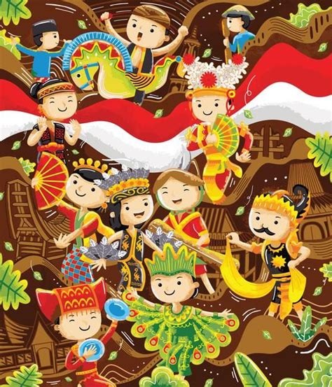 Premium Vector Illustration Of Indonesian Traditional Culture In Flat