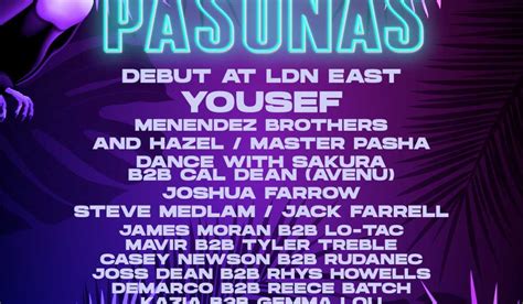 Pasonas Int Ldn East Debut At Ldn East London Tickets