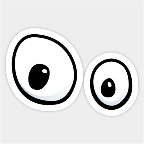 Funny google eyes - Googly Eyes - Sticker | TeePublic