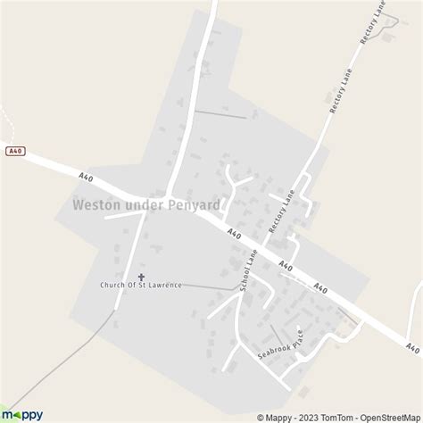 Map Weston Under Penyard Map Of Weston Under Penyard HR9 7 And