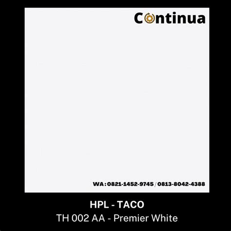 Jual Hpl Taco Th Aa Premier White Jakarta Timur Toko Continua