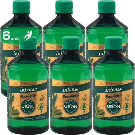 Kit 6 Odorizante De Ambiente Eucalipto Ubon Tradição 500ml Frete grátis