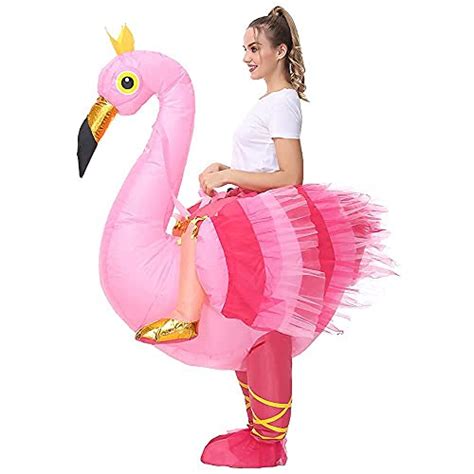 Kooy Inflatable Flamingo Costume Inflatable Costume Adult Funny