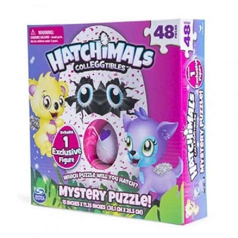 Hatchimals 48 Piece Puzzle With Hatchimal Figure In Egg Toy Buzz