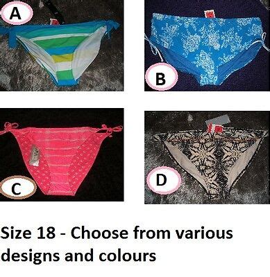 Bnwt M S Bikini Bottoms Various Designs Size Ebay