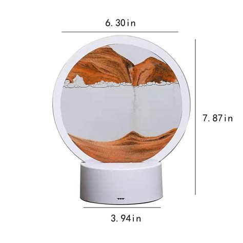 Cheap D Moving Sand Art In Rotating Hourglass Decoration