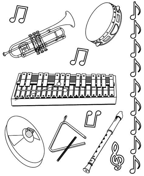 Gli Strumenti Musicali Da Colorare Artofit