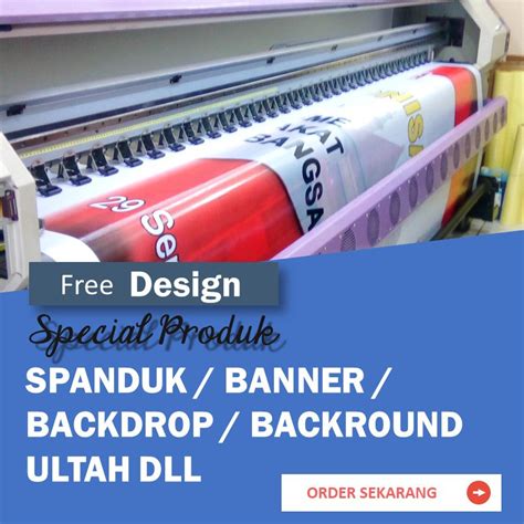 Jual FREE DESIGN CETAK SPANDUK BANNER BACKDROP BACKROUND ULTAH