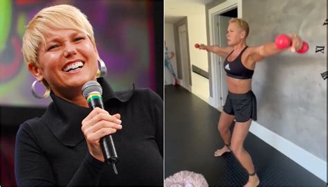 Xuxa Meneghel mostra barriga sarada aos 60 anos em treino vídeo