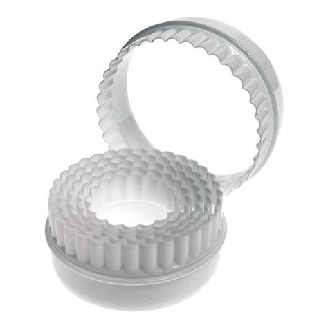 Shop The Elegant Plain And Fluted Round Cookie Cutter Set At Cake Arts