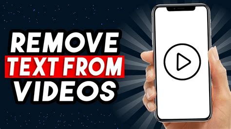 How To Remove Text From Video On Mobile Easy Fast Youtube