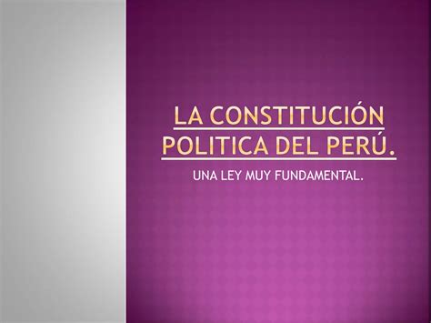 La Constitucion Ppt