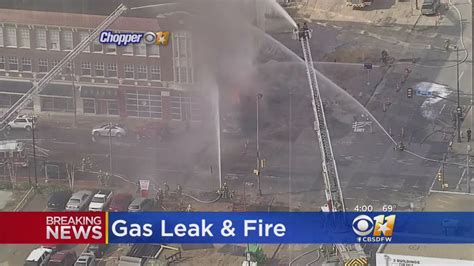 Downtown Gas Leak Leads To Fire Youtube