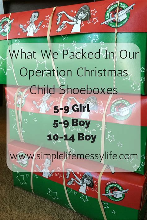 Operation Christmas Child Shoebox Ideas | Examples and Forms