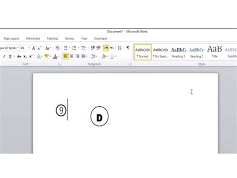 How To Add Circle Around A Character In MS Word Enclose An Alphabet By