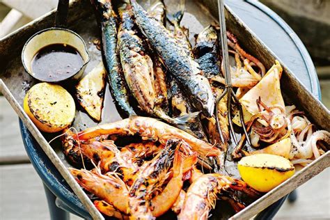 Orange And Soy Glazed Grilled Seafood Recipes Au