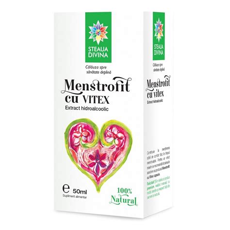 Menstrofit Cu Vitex Tinctura 50ml Steaua Divina Dr Max Farmacie