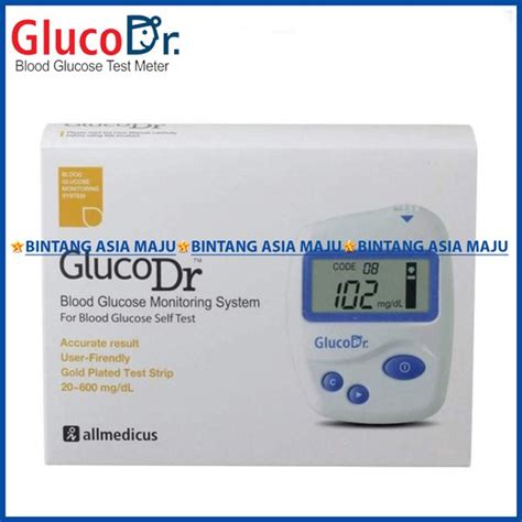 Jual Gluco Dr Mesin Alat Cek Gula Darah Blood Glucose Glucodr Agm