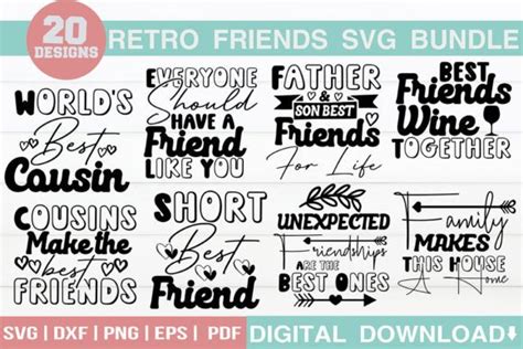 Retro Friends SVG Bundle Graphic By Svgwow760 Creative Fabrica