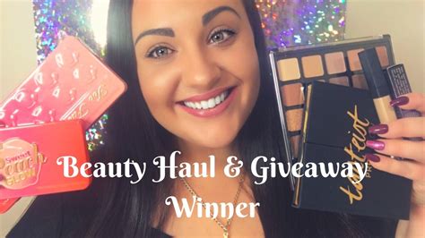 Beauty Haul And Giveaway Winner Youtube