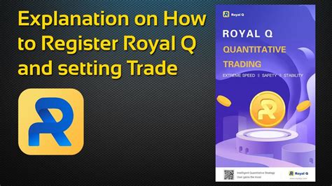 Register Royal Q App And Binance Account And Trade Setting YouTube