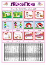 Prepositions Esl Worksheet By Kelen Priscila