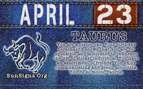 April 23 Zodiac Horoscope Birthday Personality - SunSigns.Org