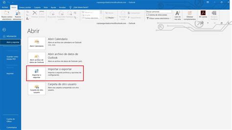 C Mo Hacer Copia Seguridad Correo Con Outlook E Importar