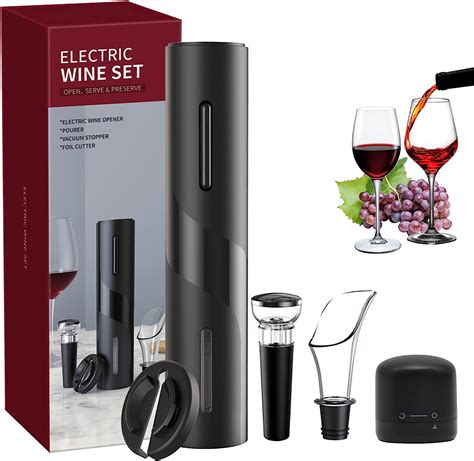 Electric Wine Bottle Opener Battery Operated Automatic Corkscrew Wine