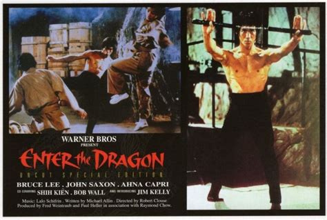 Bruce Lee John Saxon Enter The Dragon Movie Film Postcard | Topics ...