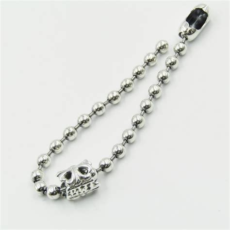 美品 Bill Wall Leather ビルウォールレザー ブレスレット B536 Large Ball Chain Bracelet 8