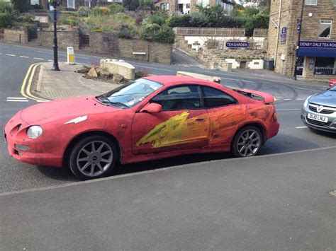 World's Worst Lightning McQueen paint job found in Yorkshire : r/pics