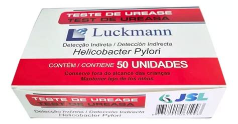 Teste De Urease Caixa 50 Unidades Para H Pylori