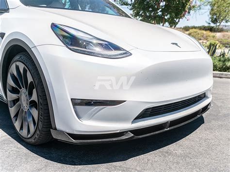 Rw Carbon Tesla Model Y Dtm Style Carbon Fiber Front Lip