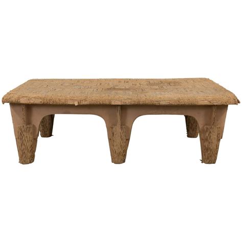 Joel Stearns Corrugated Cardboard Coffee Table At 1stdibs