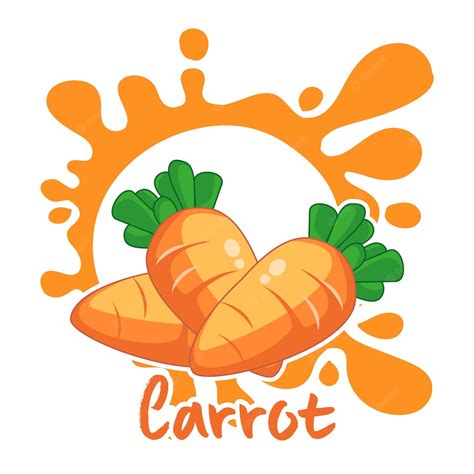 Premium Vector Carrot Fresh Vegetable Vector Illustration