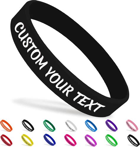 Personalized Silicone Wristbands Custom Rubber Bracelets Customized