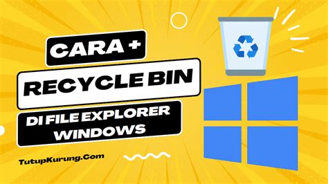 Cara Menampilkan Recycle Bin Di File Explorer Windows 10 Atau Windows 11