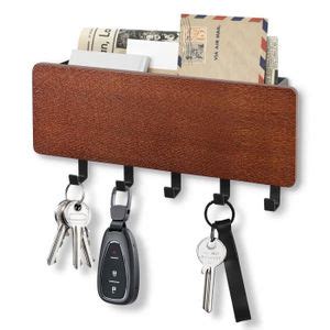 Porte Cl Mural En Bambou Porte Clef Mural Bois Style Rustique