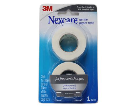 Nexcare First Aid 3m Gentle Paper Tape 2 Roll