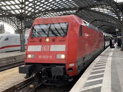 DB 101033 is seen at Koln Hbf after arriving with EC8 1059… | Flickr