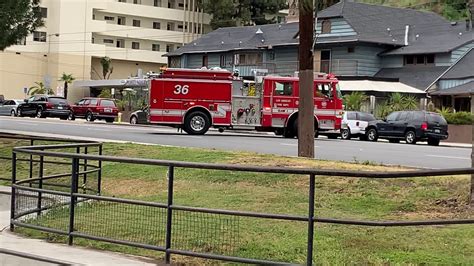 LAFD Engine 36 Responding YouTube